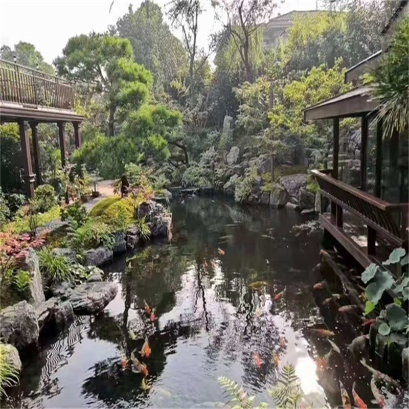 洛宁庭院假山鱼池样式